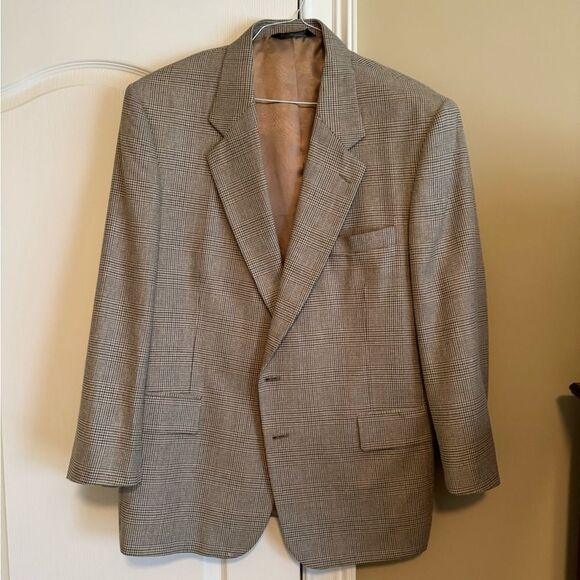 Jos E Bank Brown Sport Coat with Satin Lining Size 48 Regular - Picture 5 of 8